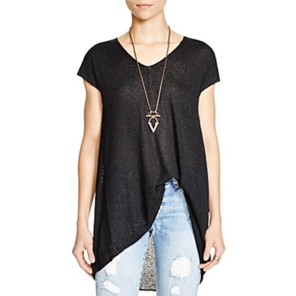 Free People Take it Easy Top Black Size Small - Picture 1 of 6